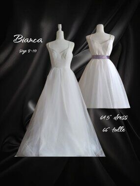 New Mingda Wedding Dress 8-10 Bianca